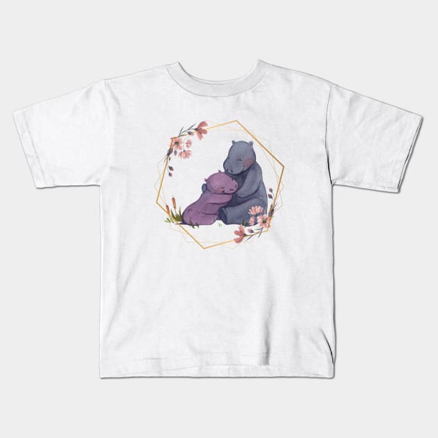 Hippynest Hippo Kids T-Shirt by NICHE&NICHE